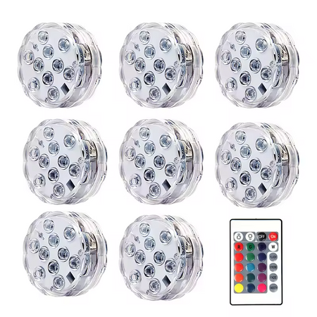 Submersible Chromotherapy Lights for Pools, Bathtubs and Aquariums