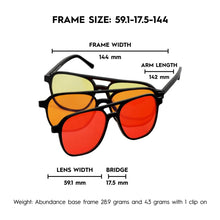 Load image into Gallery viewer, Abundance Clip'N'Go 3 in 1 Blue Light Blockers