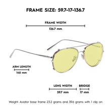 Load image into Gallery viewer, Aviator Clip'N'Go 3 in 1 Blue Light Blockers