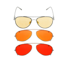 Load image into Gallery viewer, Aviator Clip'N'Go 3 in 1 Blue Light Blockers