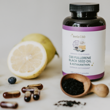 Load image into Gallery viewer, Black Seed Oil Capsules +Astaxanthin organic 100 pcs. (1,000 mg each capsule)