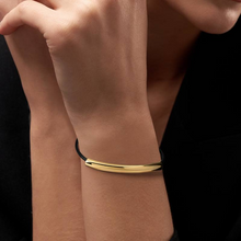Load image into Gallery viewer, Luna Slim Leather - EMF Bracelet with Crescent Charm