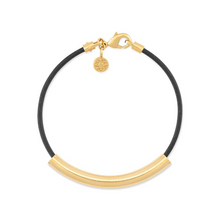 Load image into Gallery viewer, Luna Slim Leather - EMF Bracelet with Crescent Charm