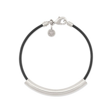 Load image into Gallery viewer, Luna Slim Leather - EMF Bracelet with Crescent Charm