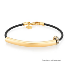 Load image into Gallery viewer, Luna Slim Leather - EMF Bracelet with Crescent Charm