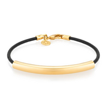 Load image into Gallery viewer, Luna Slim Leather - EMF Bracelet with Crescent Charm