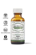 Load image into Gallery viewer, Jackson's #12 Silica 6X - The First Certified Vegan, Lactose-Free Schuessler Tissue Cell Salt - Made in The USA (500 pellets)