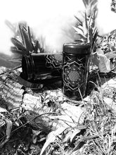 Load image into Gallery viewer, BioPhotonic Miron Glass Bottle with Sacred Geometry - Wide Mouth