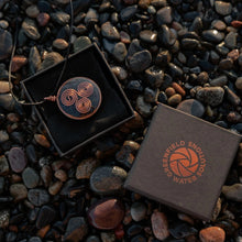 Load image into Gallery viewer, TRISKELION ORGONE HARMONIZER PENDANT - BY GREENFIELD WATER - DESIGNED AND HANDCRAFTED IN AMERICA