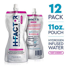 Load image into Gallery viewer, H Factor Flavored Hydrogen Water - Pure Infused Drinking Water for Natural Pre Or Post Workout Recovery, Supports Athletic Performance, Delivers Antioxidants (Tart Cherry, 12 Count)…