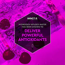 Load image into Gallery viewer, H Factor Flavored Hydrogen Water - Pure Infused Drinking Water for Natural Pre Or Post Workout Recovery, Supports Athletic Performance, Delivers Antioxidants (Tart Cherry, 12 Count)…
