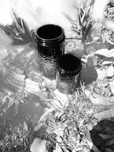 Load image into Gallery viewer, BioPhotonic Miron Glass Bottle with Sacred Geometry - Wide Mouth