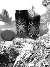 Load image into Gallery viewer, BioPhotonic Miron Glass Bottle with Sacred Geometry - Wide Mouth