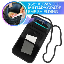 Load image into Gallery viewer, ConcealShield Cell Phone Faraday Travel Bag – EMF + RFID Blocking Privacy Pouch