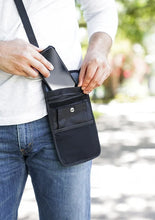 Load image into Gallery viewer, ConcealShield Cell Phone Faraday Travel Bag – EMF + RFID Blocking Privacy Pouch