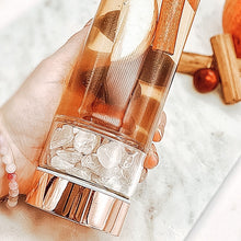 Load image into Gallery viewer, Rose Gold Crystal Bottle - Glass Water Bottle for Crystal Essence Elixirs - Gem Water