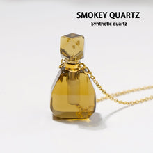 Load image into Gallery viewer, Natural Gemstone Water Carrier Necklace - Holy Water Crystal Bottle Pendant