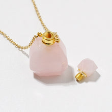 Load image into Gallery viewer, Natural Gemstone Water Carrier Necklace - Holy Water Crystal Bottle Pendant