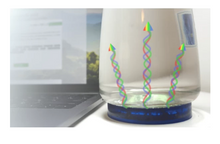 Load image into Gallery viewer, Infopathy IC Pad - Turn a Glass of Water into a Natural Remedy - Glowing Blue Infoceuticals Frequency Device