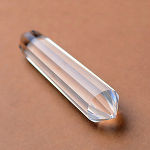 High Quality 60-65mm 12 Sided Clear Vogel Quartz Crystal  Water Wand - Double Terminated Vogel Inspired Water Programming Tool
