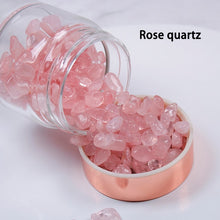 Load image into Gallery viewer, Rose Gold Crystal Bottle - Glass Water Bottle for Crystal Essence Elixirs - Gem Water