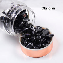 Load image into Gallery viewer, Rose Gold Crystal Bottle - Glass Water Bottle for Crystal Essence Elixirs - Gem Water