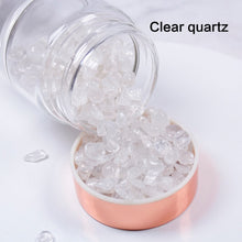 Load image into Gallery viewer, Rose Gold Crystal Bottle - Glass Water Bottle for Crystal Essence Elixirs - Gem Water