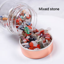 Load image into Gallery viewer, Rose Gold Crystal Bottle - Glass Water Bottle for Crystal Essence Elixirs - Gem Water