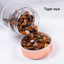 Load image into Gallery viewer, Rose Gold Crystal Bottle - Glass Water Bottle for Crystal Essence Elixirs - Gem Water