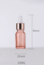 Load image into Gallery viewer, Pink Glass Sacred Water Bottles for Chromotherapy and Water Altars
