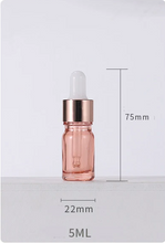 Load image into Gallery viewer, Pink Glass Sacred Water Bottles for Chromotherapy and Water Altars
