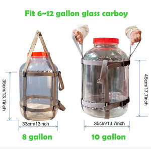 10 Gallon Glass Carboy Easy-Carry Straps