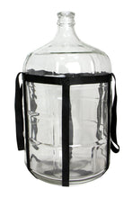 Load image into Gallery viewer, 5 Gallon glass carboy with carrying straps
