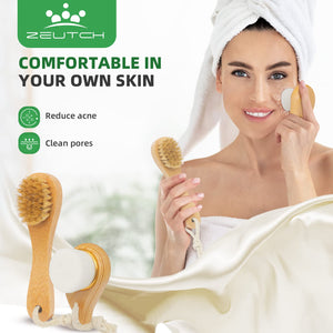 Dry Brushing Body Brush Set for Lymphatic Drainage