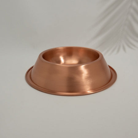 Matt copper dog or cat bowl 650ml waterislife
