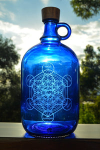 2Liter Sandblasted Bottles