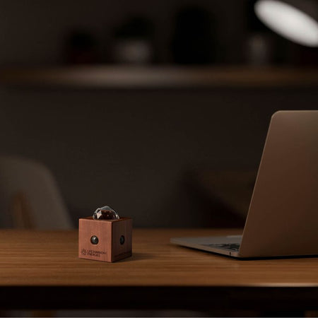 Hand-crafted pear wood Aura Protection energy harmonizer cube waterislife