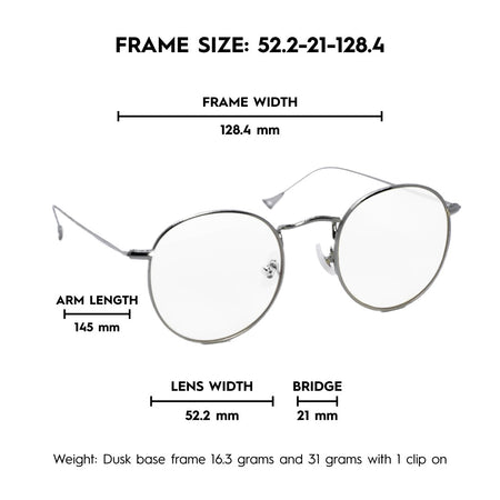 Dusk UV Prescription Transmitter Lenses (Base Frame Only)