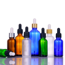 Load image into Gallery viewer, Blue or Green Chromotherapy Colored Glass Water Altar Bottles
