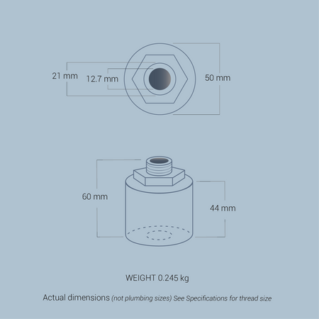 Under sink & shower MEA Water ® Device - Undersink Structurer and Energizer - Post-RO structurer