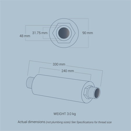 Farm, Business, Swimming Pool, Agricultural & commercial 1 ¼” MEA Water ® Device - water structurer & energizer