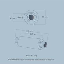 Load image into Gallery viewer, Large household/property, lifestyle farming &amp; business 1" MEA Water ® Device - Water Energizer &amp; Structurer
