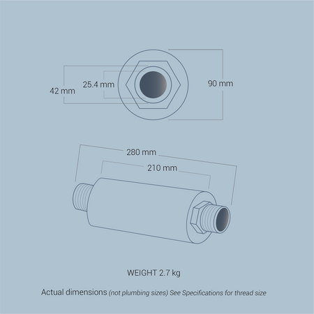 Large household/property, lifestyle farming & business 1" MEA Water ® Device - Water Energizer & Structurer