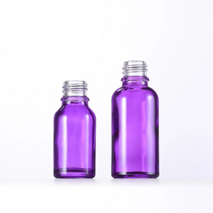 Purple Chromotherapy Glass Water Dropper Bottles for Sacred Violet Waters & Water Altar