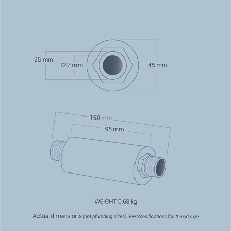 Caravan, motorhome, garden plot, tinyhome MEA Water ® Device - Water structurer & energizer