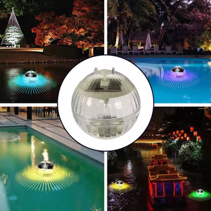 Floating Solar Chromotherapy Lights for Swimming Pools