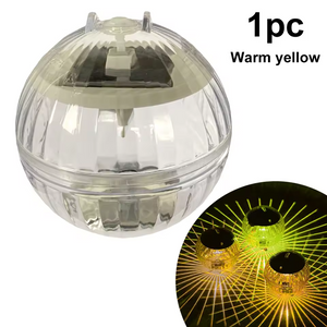 Floating Solar Chromotherapy Lights for Swimming Pools