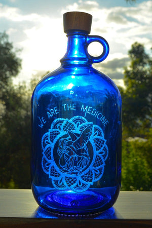 2Liter Sandblasted Bottles