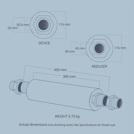 Industry, Agriculture, Swimming Pool, Large-scale agricultural & commercial 2" MEA Water ® Device