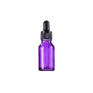 Purple Chromotherapy Glass Water Dropper Bottles for Sacred Violet Waters & Water Altar